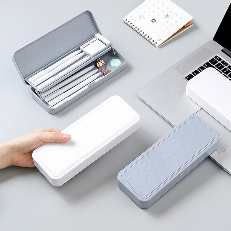 Pernica Organizator Prijenosna plastična kutija za pisarice Dvoslojna pernica Pernica za studente Pernica za papirnice