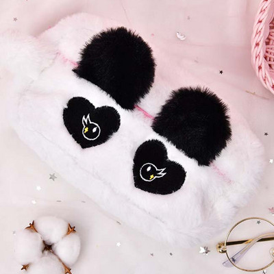 Slatka plišana torba za olovke sa životinjama, smiješni kawaii panda, zec, veliki kapacitet, torbica za olovke, torbica za olovke, školski pribor