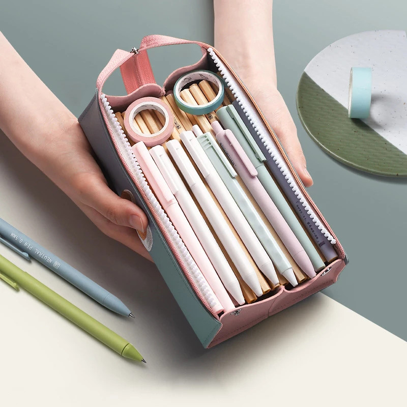 Kreslené monštrum veľkokapacitné PU vrecúško na pero Anime Materiál Papiernictvo Školské potreby Kawaii Puzdro na ceruzku пенал школьный Estuche