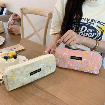 Калъф за молив Студентска корейска чанта за съхранение на канцеларски материали Trousse Scolaire Estuches Escolares Kawaii Калъфи за момичета Преносими