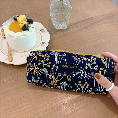 Trusa de creion Broderie Studentă coreeană Papetarie Geanta de depozitare Trousse Scolaire Estuches Escolares Huse Kawaii pentru fete portabile