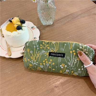 Trusa de creion Broderie Studentă coreeană Papetarie Geanta de depozitare Trousse Scolaire Estuches Escolares Huse Kawaii pentru fete portabile