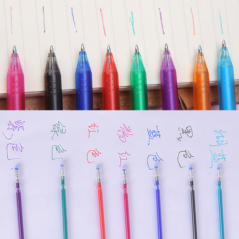 0,5 mm vymazateľné pero vhodné náplne farebné 8-farebné kreatívne kawaii kresliace nástroje sady gélových pier školské kancelárske potreby