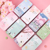 Kreativna kutija od bijelog lima s kutijom za pohranu Mala kutija za pohranu koja se može zaključati za stolno računalo Kozmetički nakit i sitne stvari Željezna kutija s bravom Lovly