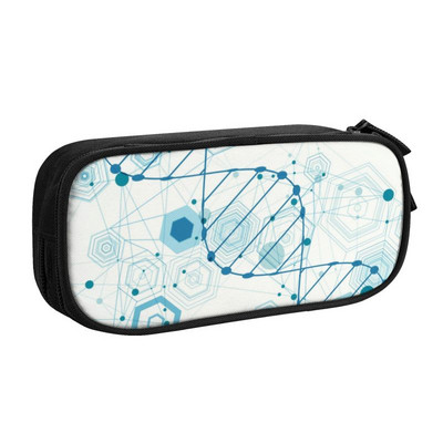 Science Chemistry Pattern Μολυβοθήκες για κορίτσια Αγόρια Μεγάλης χωρητικότητας Chemical Lab Tech Formulas Σχολικά αξεσουάρ τσάντα στυλό