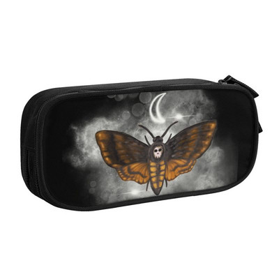 Prilagođena nadrealna Death Moth Kawaii pernica za dječake Velikog kapaciteta Silence of the Lambs Gothic Goth Pencil Box Student School