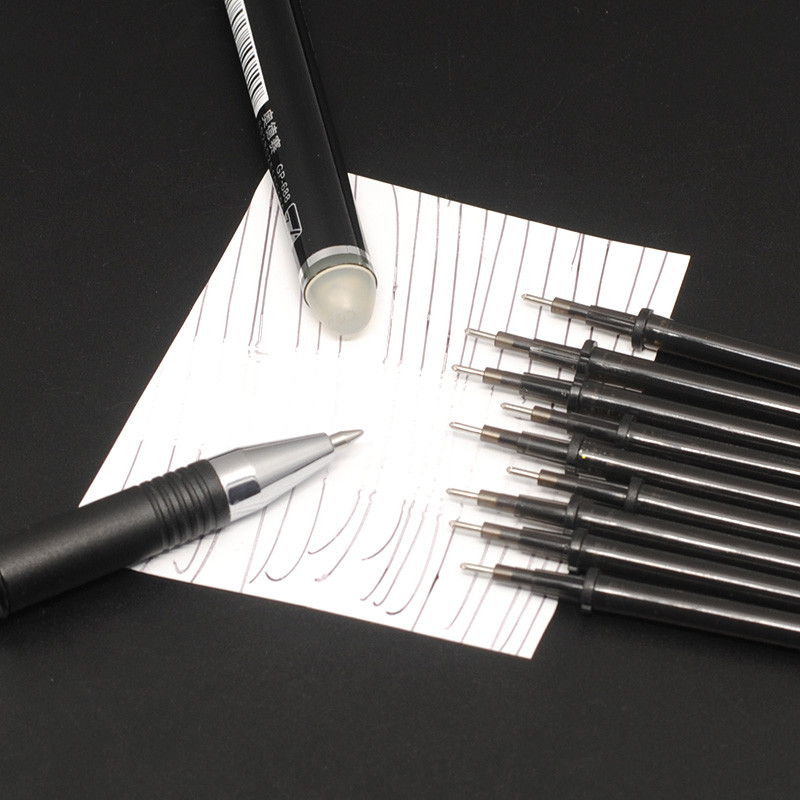 2 kom olovke + 10 kom brisivih dopuna Ukupno 12 kom 0,5 mm periva kemijska olovka plava crna tinta pribor za crtanje školski uredski set