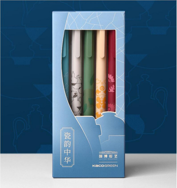 KACO 5Pc/Lot Kawaii gel olovke Set retro vintage olovke na uvlačenje Pučka 0,5 mm tinta u boji Školski ured Studentski pribor