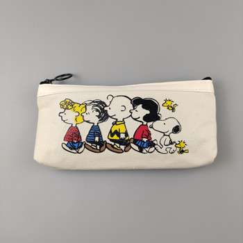 Disney Snoopy Pencil Bag Мъжка сладка анимационна гимназиална чанта за канцеларски материали Ученически пособия Играчка за рожден ден Подарък