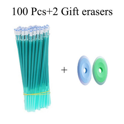100 kom./lot 0,5 mm izbrisiva gel olovka, punjenja za plavu gel tintu, periva ručka, pribor za pisanje, pribor za pisanje, škola za gel olovke