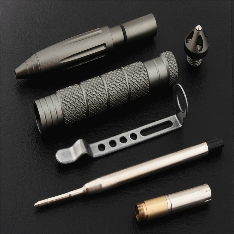 Taktička obrambena olovka u metalnoj boji visoke kvalitete Uredske kemijske olovke za učenike