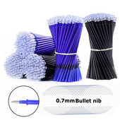 Set de rezerve pentru stilou gel ștergabil Set de tije 0,5 mm/0,7 mm cu mâner lavabil cu glonț Pix ștergător pentru stilou școlar Instrumente de scris Articole de papetărie Kawaii