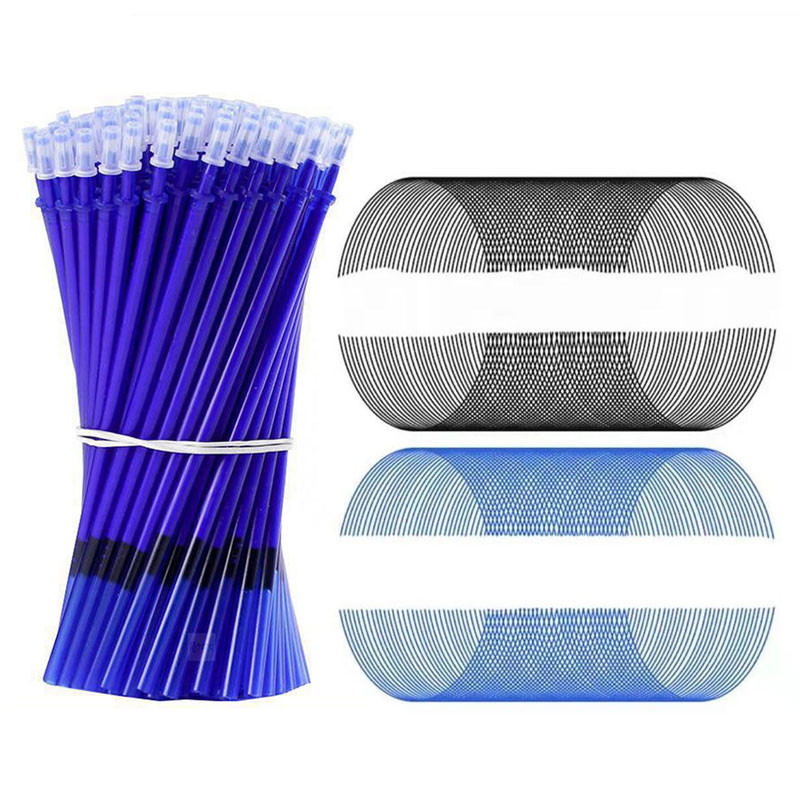Set de rezerve pentru stilou gel ștergabil Set de tije 0,5 mm/0,7 mm cu mâner lavabil cu glonț Pix ștergător pentru stilou școlar Instrumente de scris Articole de papetărie Kawaii