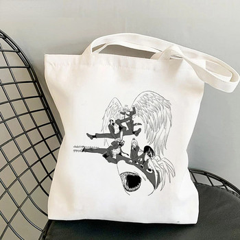 Chainsaw Man Anime Shopper Bag Harajuku Eco Resauble Tote Τσάντες για γυναίκες Street Style Τσάντα αγορών μεγάλης χωρητικότητας Bolso Mujer