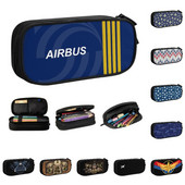 Airbus Fighter Pilot Kawaii Pernica Dječak Djevojčica Velika pohrana Zrakoplovni Zrakoplov Torbica za olovke Studentski pribor