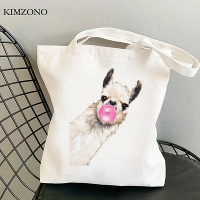 Lama Llama torba za kupnju tote bolsa platnena shopper eco shopper torba boodschappentas net custom