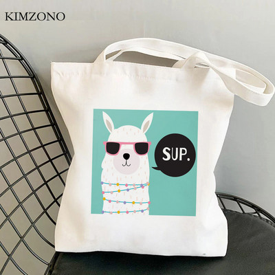 Lama Llama torba za kupnju tote bolsa platnena shopper eco shopper torba boodschappentas net custom