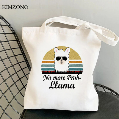 Lama Llama torba za kupnju tote bolsa platnena shopper eco shopper torba boodschappentas net custom
