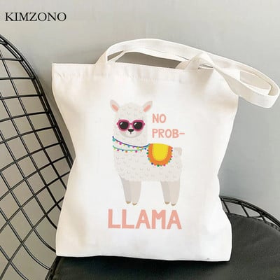 Lama Llama torba za kupnju tote bolsa platnena shopper eco shopper torba boodschappentas net custom