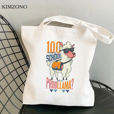 Lama Llama torba za kupnju tote bolsa platnena shopper eco shopper torba boodschappentas net custom