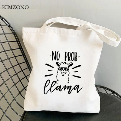 Lama Llama torba za kupnju tote bolsa platnena shopper eco shopper torba boodschappentas net custom