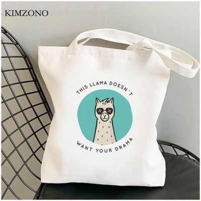 Lama Llama torba za kupnju tote bolsa platnena shopper eco shopper torba boodschappentas net custom