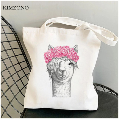 Lama Llama torba za kupnju tote bolsa platnena shopper eco shopper torba boodschappentas net custom