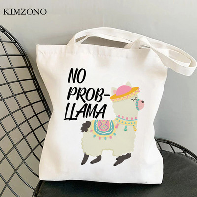 Lama Llama torba za kupnju tote bolsa platnena shopper eco shopper torba boodschappentas net custom