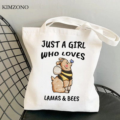 Lama Llama torba za kupnju tote bolsa platnena shopper eco shopper torba boodschappentas net custom