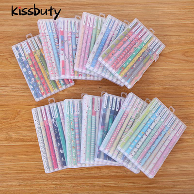 10 kom/set Tinta u boji 0,38 mm Flamingo Jednorog gel olovka Životinje Zvjezdano nebo Kawaii gel olovke Uredski školski pribor