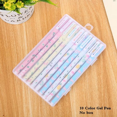 10 kom/set Tinta u boji 0,38 mm Flamingo Jednorog gel olovka Životinje Zvjezdano nebo Kawaii gel olovke Uredski školski pribor