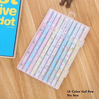 10 kom/set Tinta u boji 0,38 mm Flamingo Jednorog gel olovka Životinje Zvjezdano nebo Kawaii gel olovke Uredski školski pribor