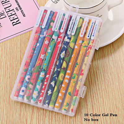 10 kom/set Tinta u boji 0,38 mm Flamingo Jednorog gel olovka Životinje Zvjezdano nebo Kawaii gel olovke Uredski školski pribor