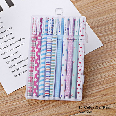 10 kom/set Tinta u boji 0,38 mm Flamingo Jednorog gel olovka Životinje Zvjezdano nebo Kawaii gel olovke Uredski školski pribor