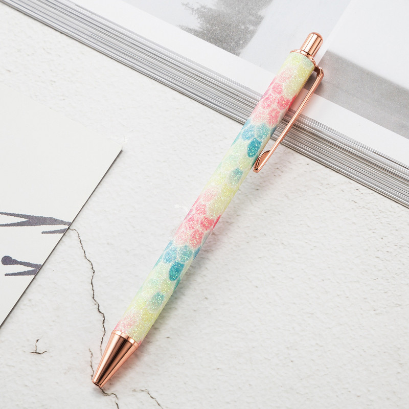 Jednodijelna Lytwtw's kemijska olovka Luksuzna slatka svadbena ružičasto zlatna metalna dopisnica Školski uredski pribor Visokokvalitetne olovke
