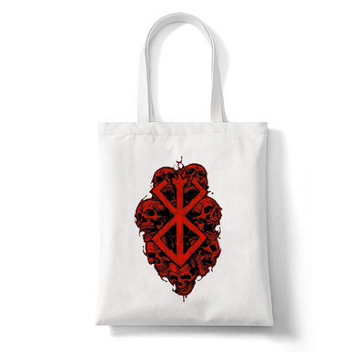 Pirkėjų krepšys Tamsus Berserk Japan Anime Grafinis animacinių filmų spaudinys Pirkinių krepšys Moterų pirkinių krepšys Elegantiškas drobinis krepšys moterims