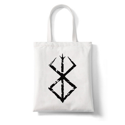 Pirkėjų krepšys Tamsus Berserk Japan Anime Grafinis animacinių filmų spaudinys Pirkinių krepšys Moterų pirkinių krepšys Elegantiškas drobinis krepšys moterims