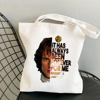 Γυναικεία τσάντα Shopper Outlander Take Off Your Kilt And Call Me Sassenach Bag Harajuku Shopping Canvas Shopper Shopper Shopping Shoulder Bag