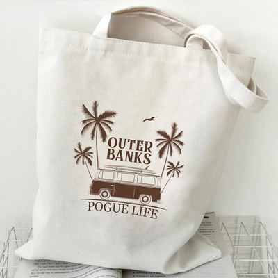 Outer Banks TV Tote Bags za žene Ljetna torba za kupovinu Casual Resuable Eco Shopper Bag Pogue Life Bolsa Feminina