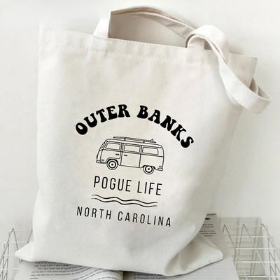 Outer Banks TV Tote Bags za žene Ljetna torba za kupovinu Casual Resuable Eco Shopper Bag Pogue Life Bolsa Feminina