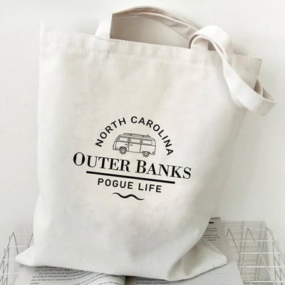 Outer Banks TV Tote Bags za žene Ljetna torba za kupovinu Casual Resuable Eco Shopper Bag Pogue Life Bolsa Feminina