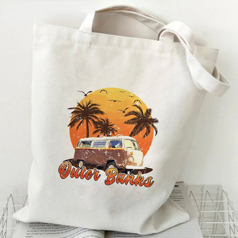 Outer Banks TV Tote Bags za žene Ljetna torba za kupovinu Casual Resuable Eco Shopper Bag Pogue Life Bolsa Feminina