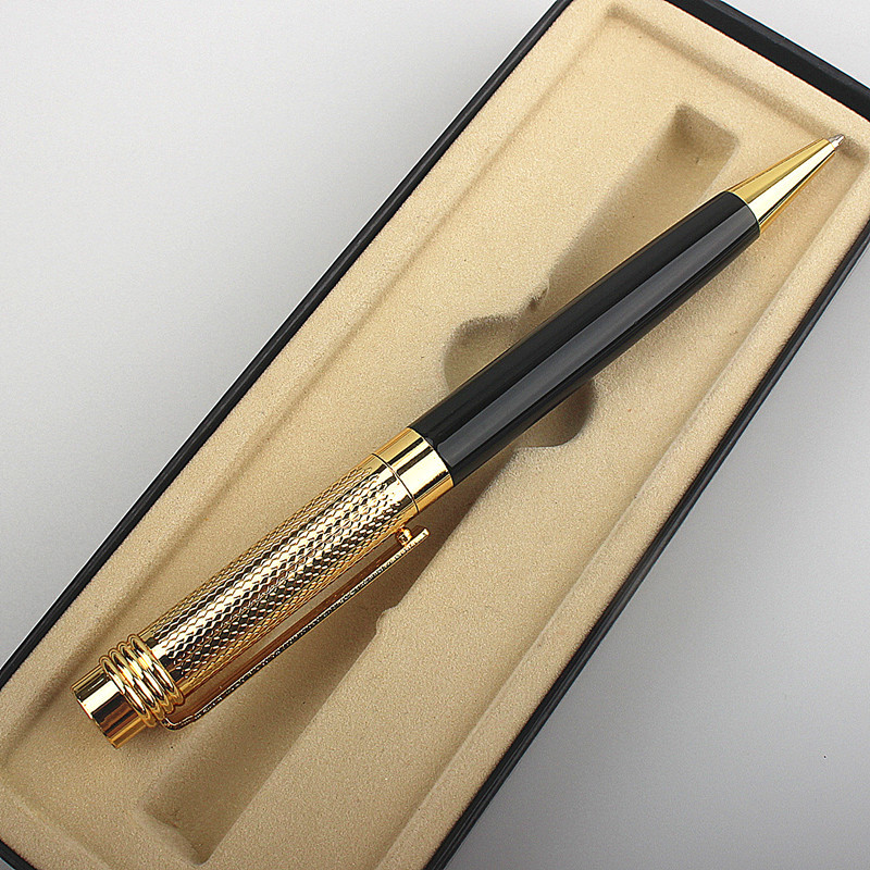 Luksusa skolas rakstāmpiederumi Metāla lodīšu pildspalva Skolas biroja piederumi rullīšu lodīšu pildspalva