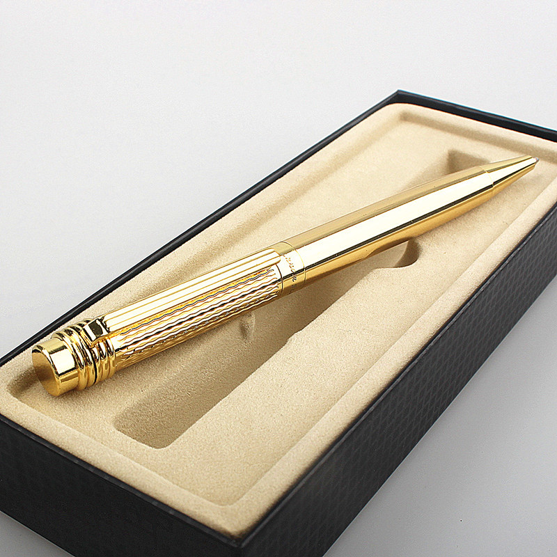 Luksusa skolas rakstāmpiederumi Metāla lodīšu pildspalva Skolas biroja piederumi rullīšu lodīšu pildspalva