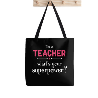 Pribor za učitelje Talking About Plants Printed women Harajuku tote shopper Funny handbag girl shopping Lady gift Canvas Bag