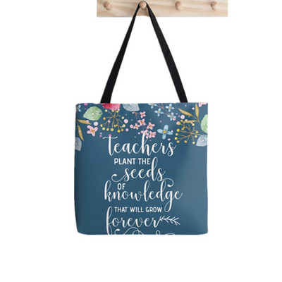 Pribor za učitelje Talking About Plants Printed women Harajuku tote shopper Funny handbag girl shopping Lady gift Canvas Bag