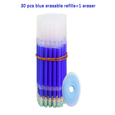 Haile 26 τεμ./σετ Kawaii Erasable Pens Gel Pen Refills Rods 0,5mm Push Automatic Press Στυλό Ballpoint Πλενόμενη λαβή γραφικής ύλης