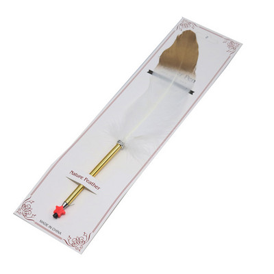 1 kom pernata kemijska olovka Creative sprej zlatna pernata olovka kuglična Metalna olovka s potpisom Kist Božićni dar Olovka s potpisom za vjenčanje