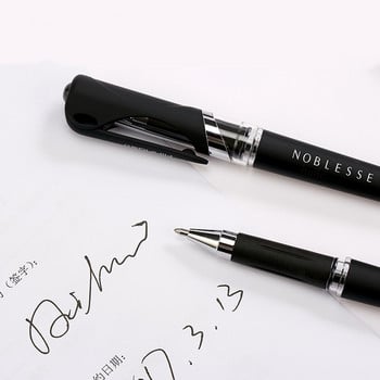Дебела офисна бизнес писалка с голям капацитет, подписна калиграфска писалка 1,0 мм гел химикалка за училищни канцеларски материали за писане в офиса