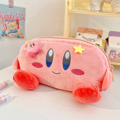 Kawaii pliiatsikott Tagasi kooli tüdrukutele Pliiatsiümbris Armas plüüsist kosmeetikakott, suure mahutavusega õpilastarvete kirjatarvete karp